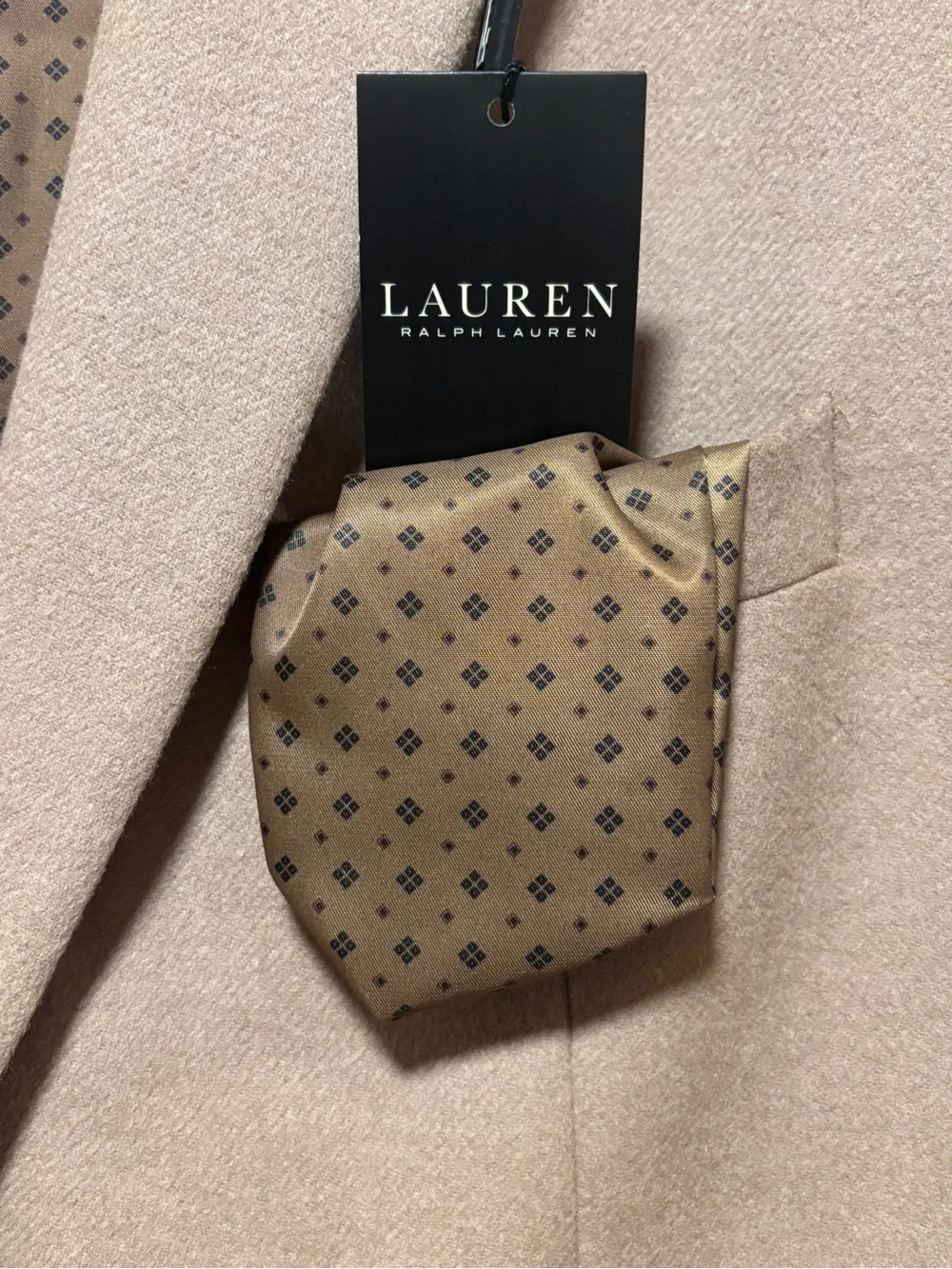Lauren Ralph Lauren Mens Camel Classic Fit Wool Silk Cashmere Blazer 44R $450
